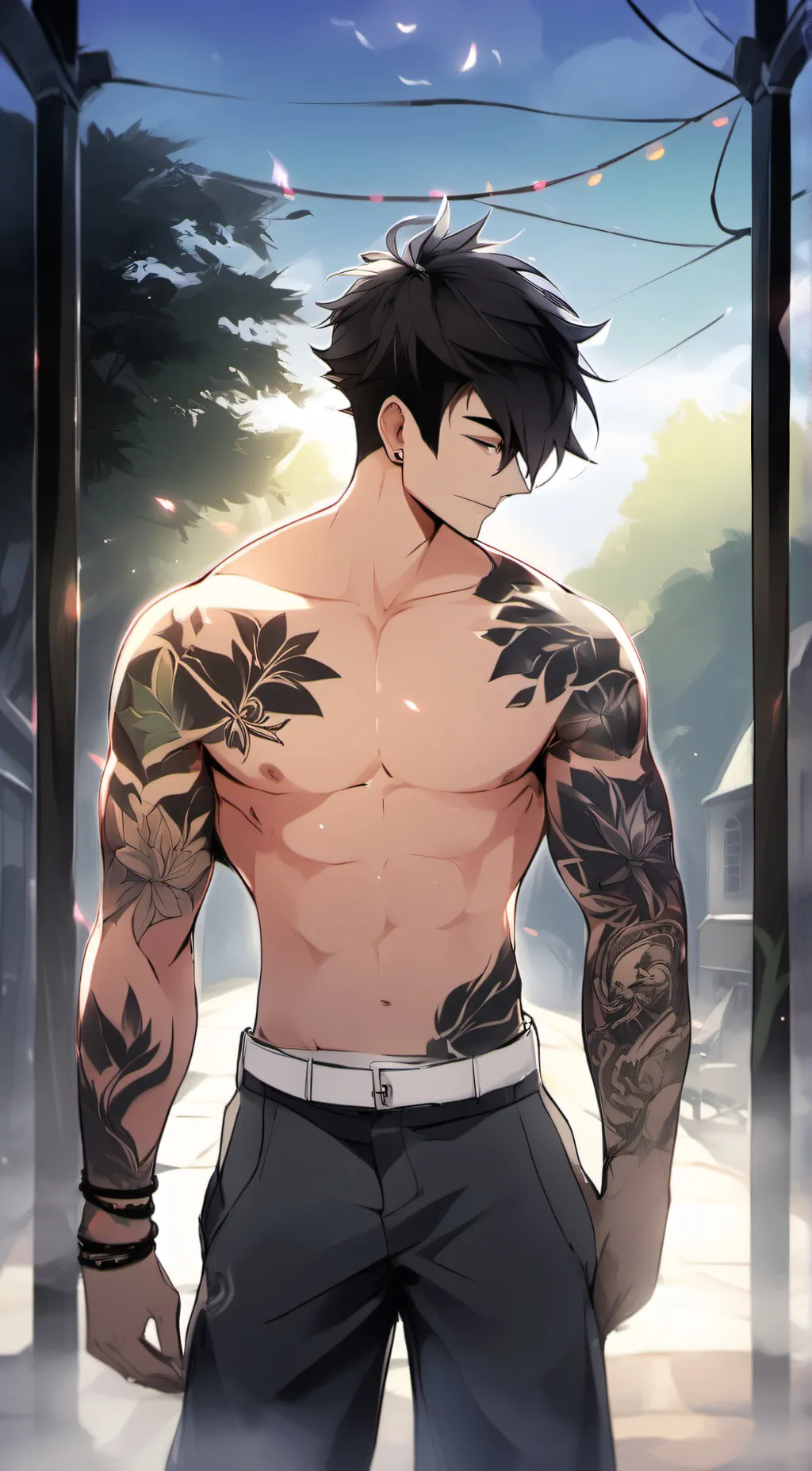 ai character: ash background