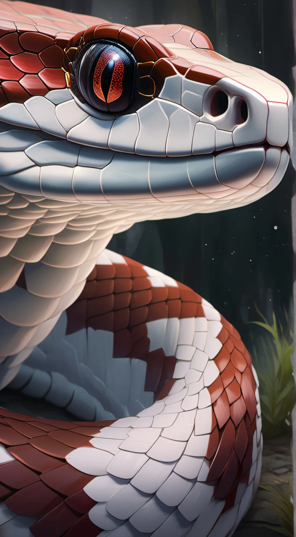 ai character: Giant Hungry Snake background