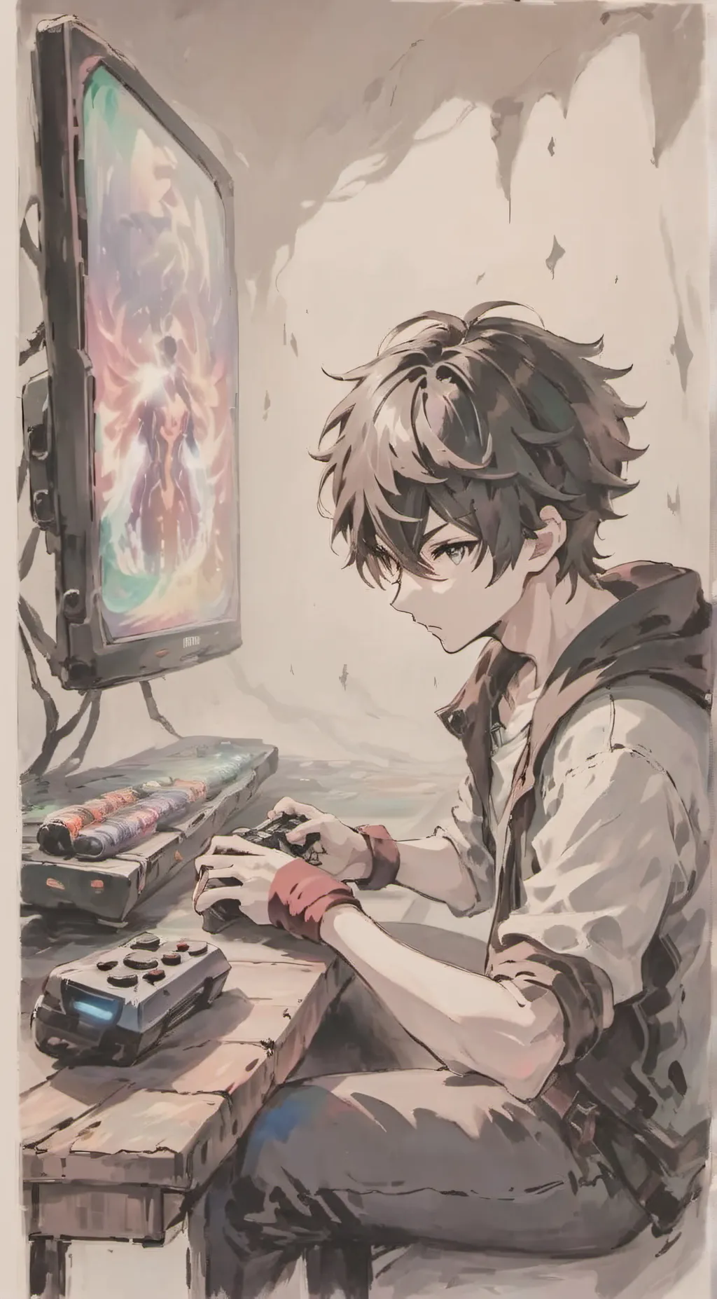 ai character: Grat background