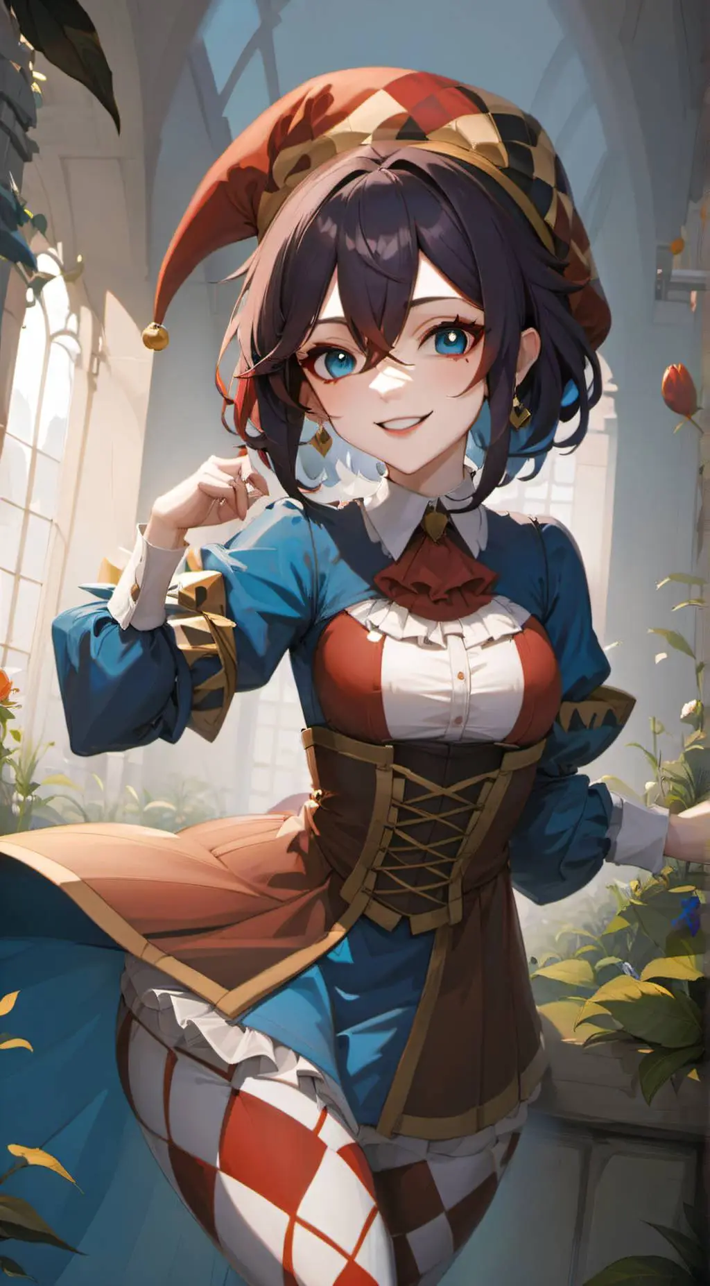 ai character: clown/jester background