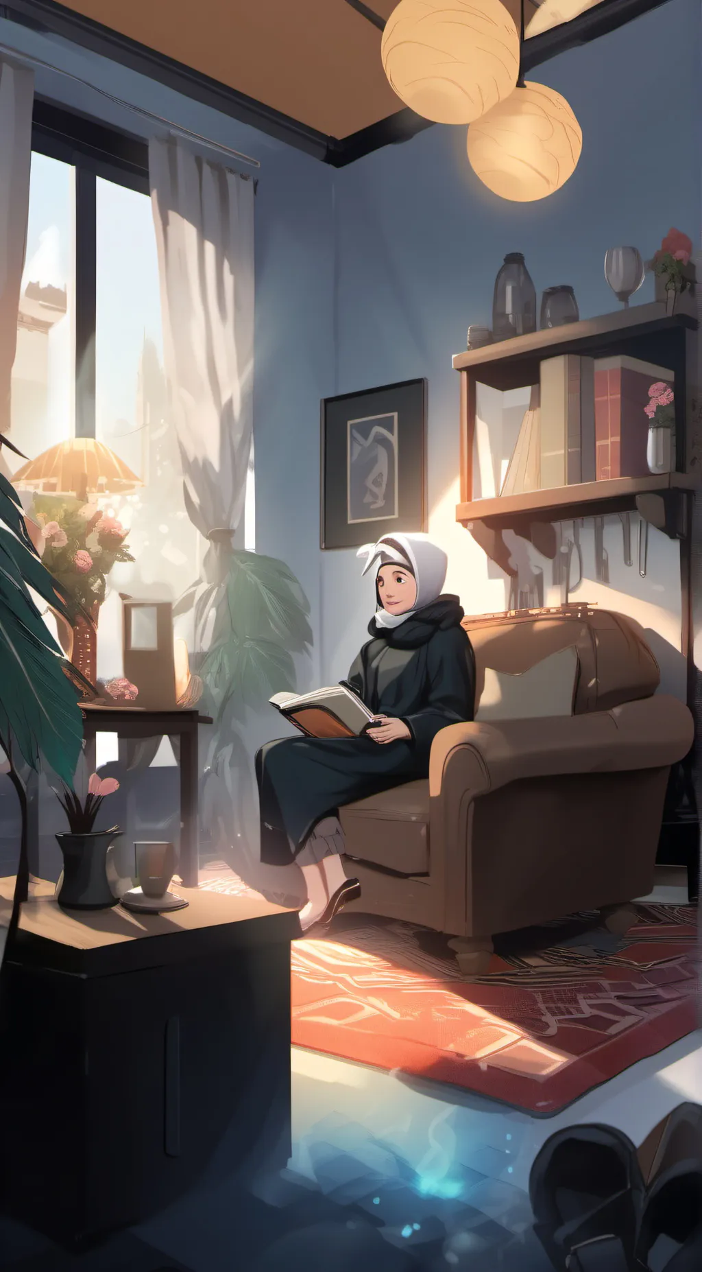 ai character: anne green  background