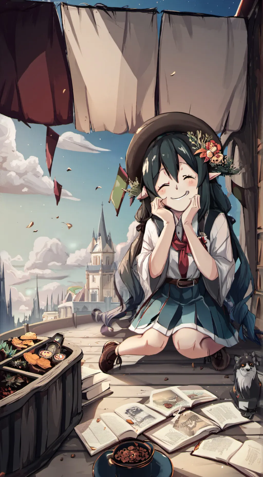 ai character: Rose Rikla  background