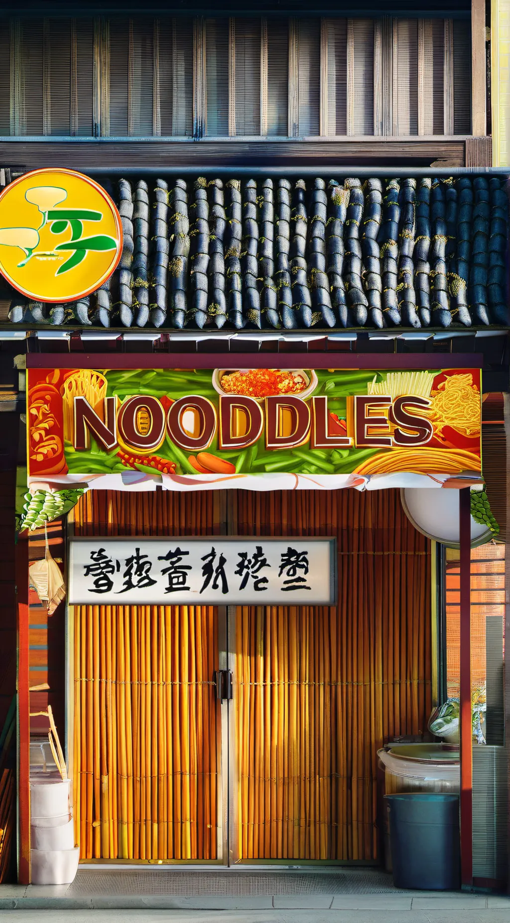 ai character: ★the noodle shop! background