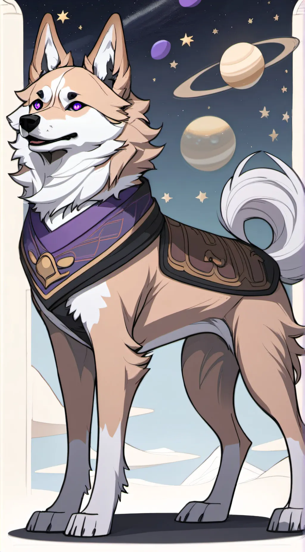 ai character: CosmicLatte background