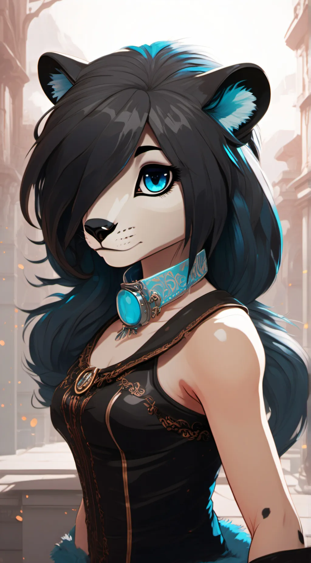 ai character: Sapphire  background