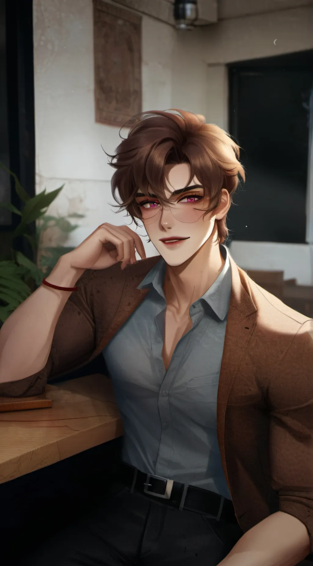 ai character: Michael afton  background