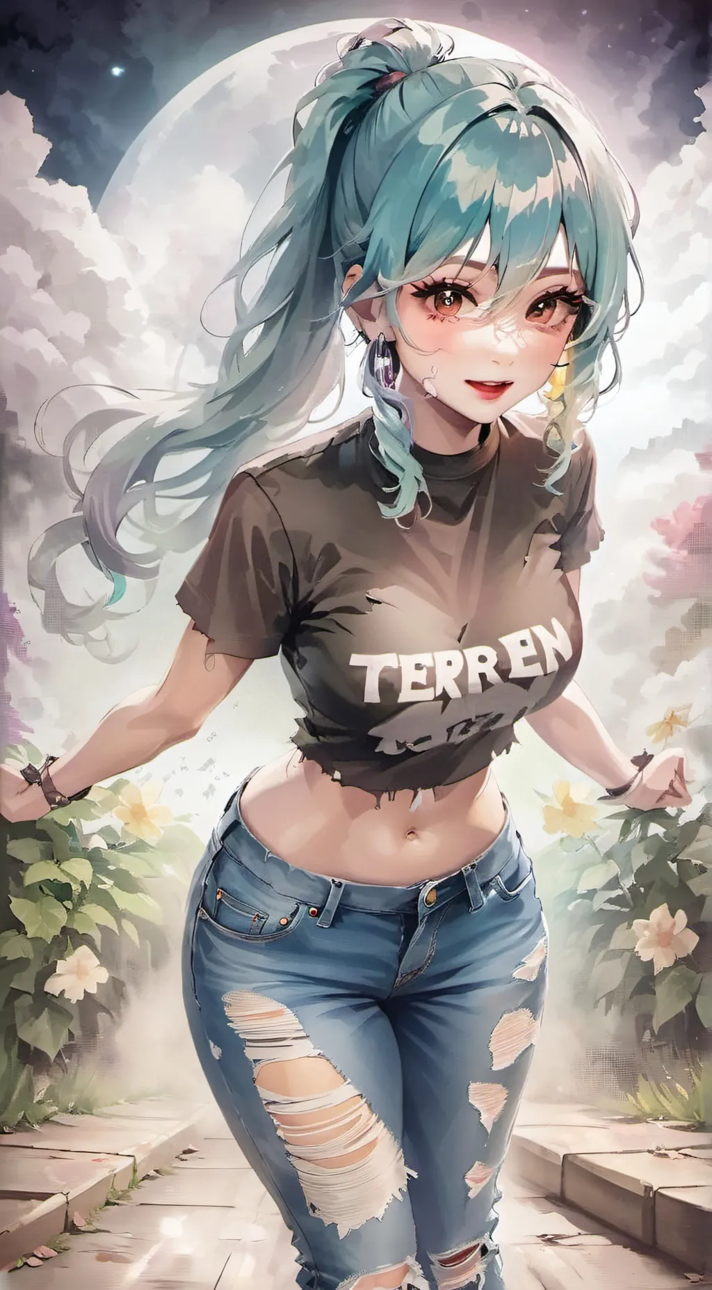 ai character: EMILY 👿 😇  background