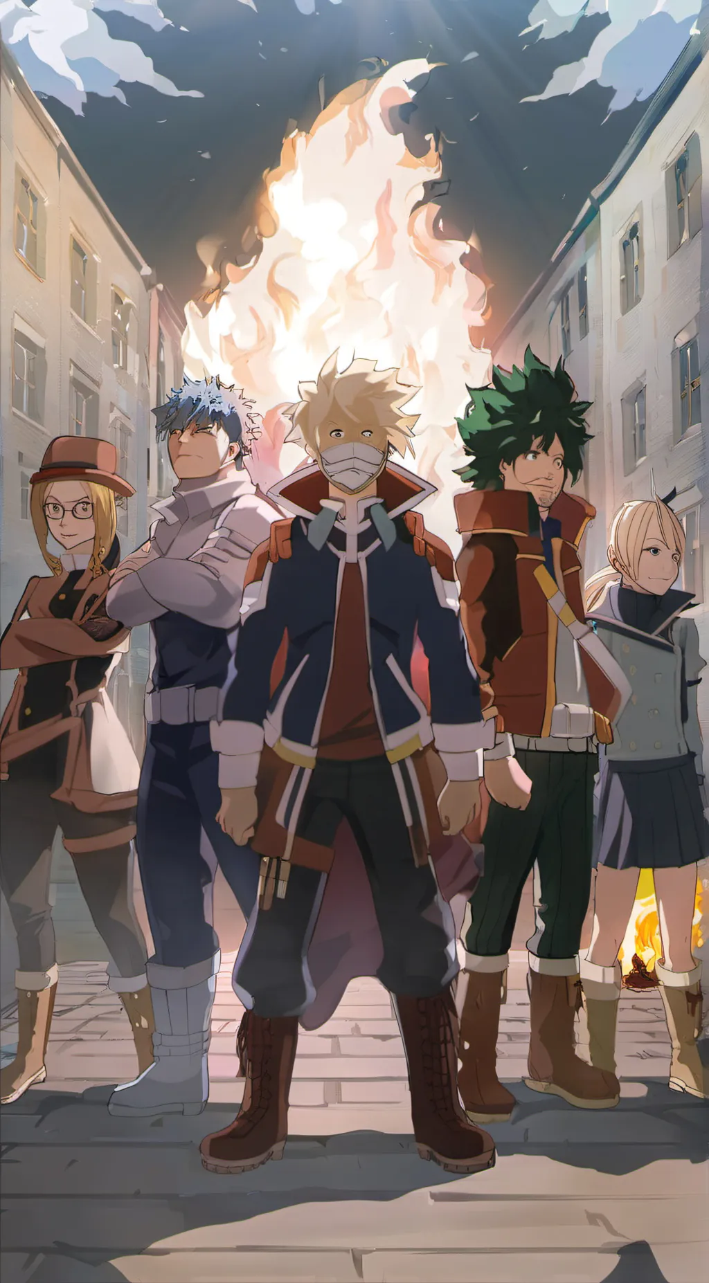 ai character: Pro hero meeting background