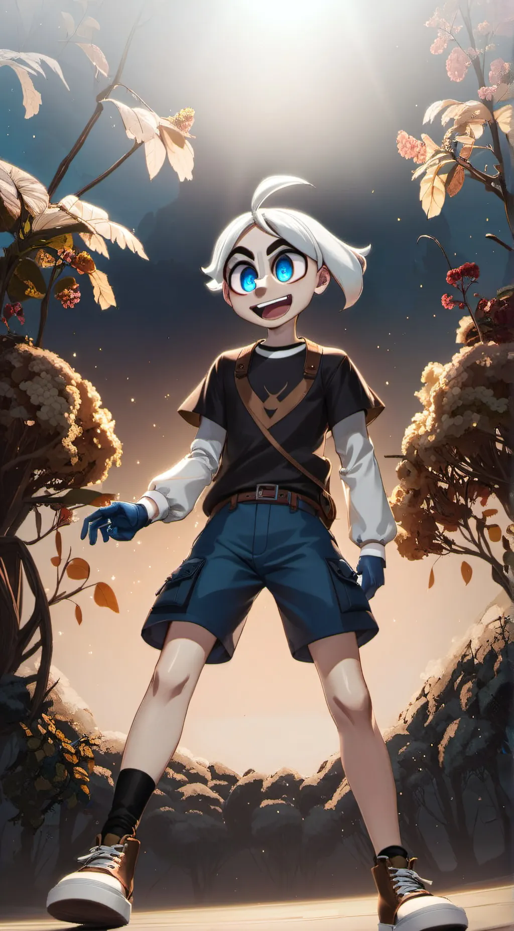 ai character: Mugman {human} background