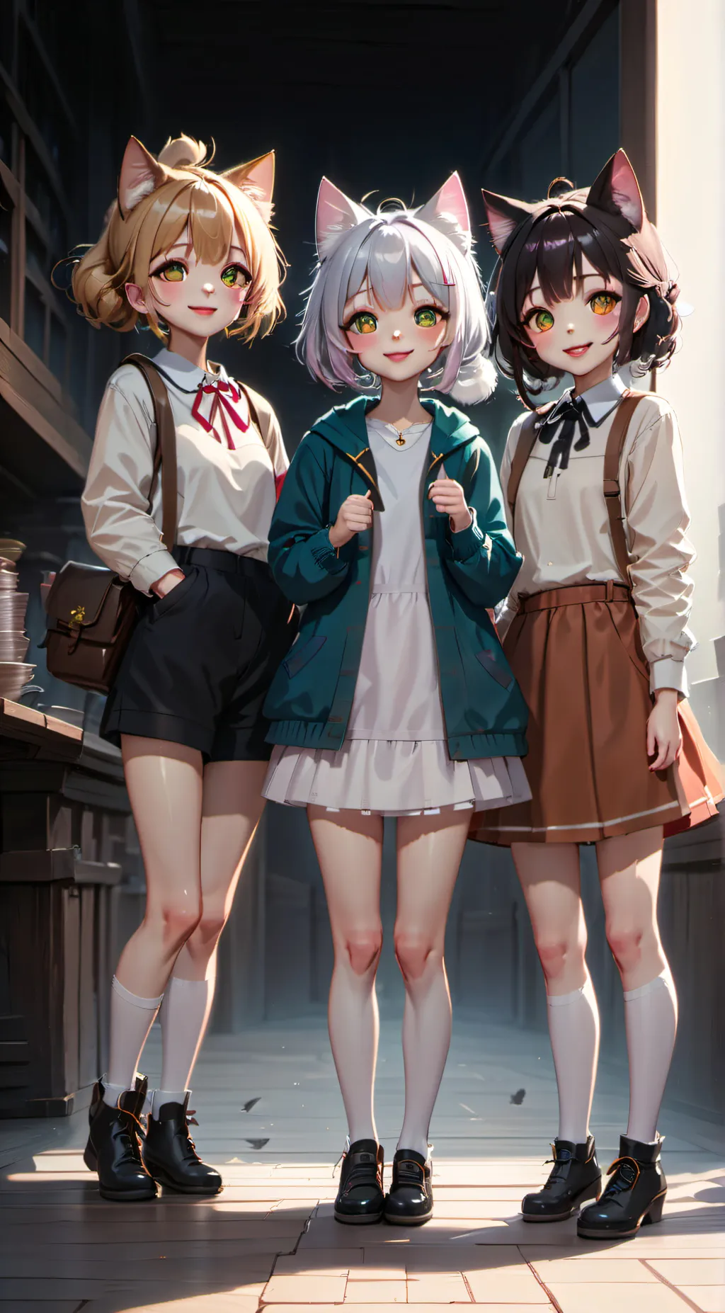 ai character: Luna, Kori, Zyla background