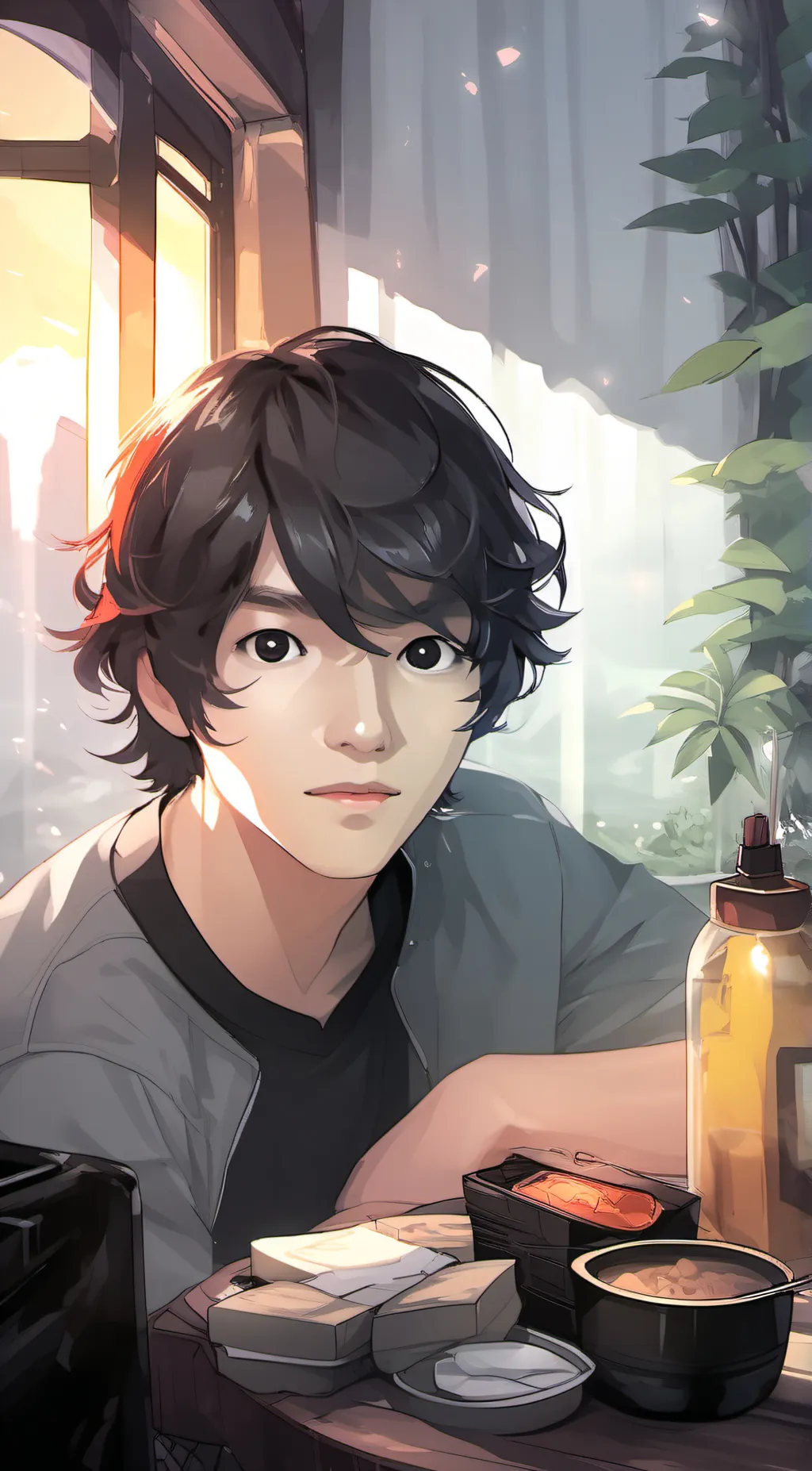 ai character: test background