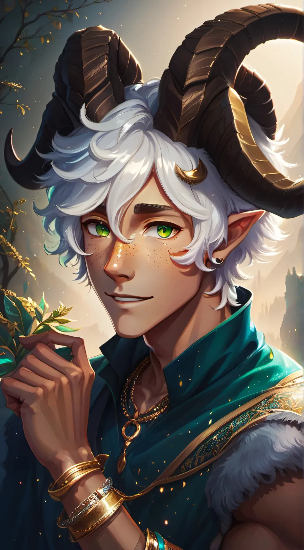 ai character: Austin The Satyr background