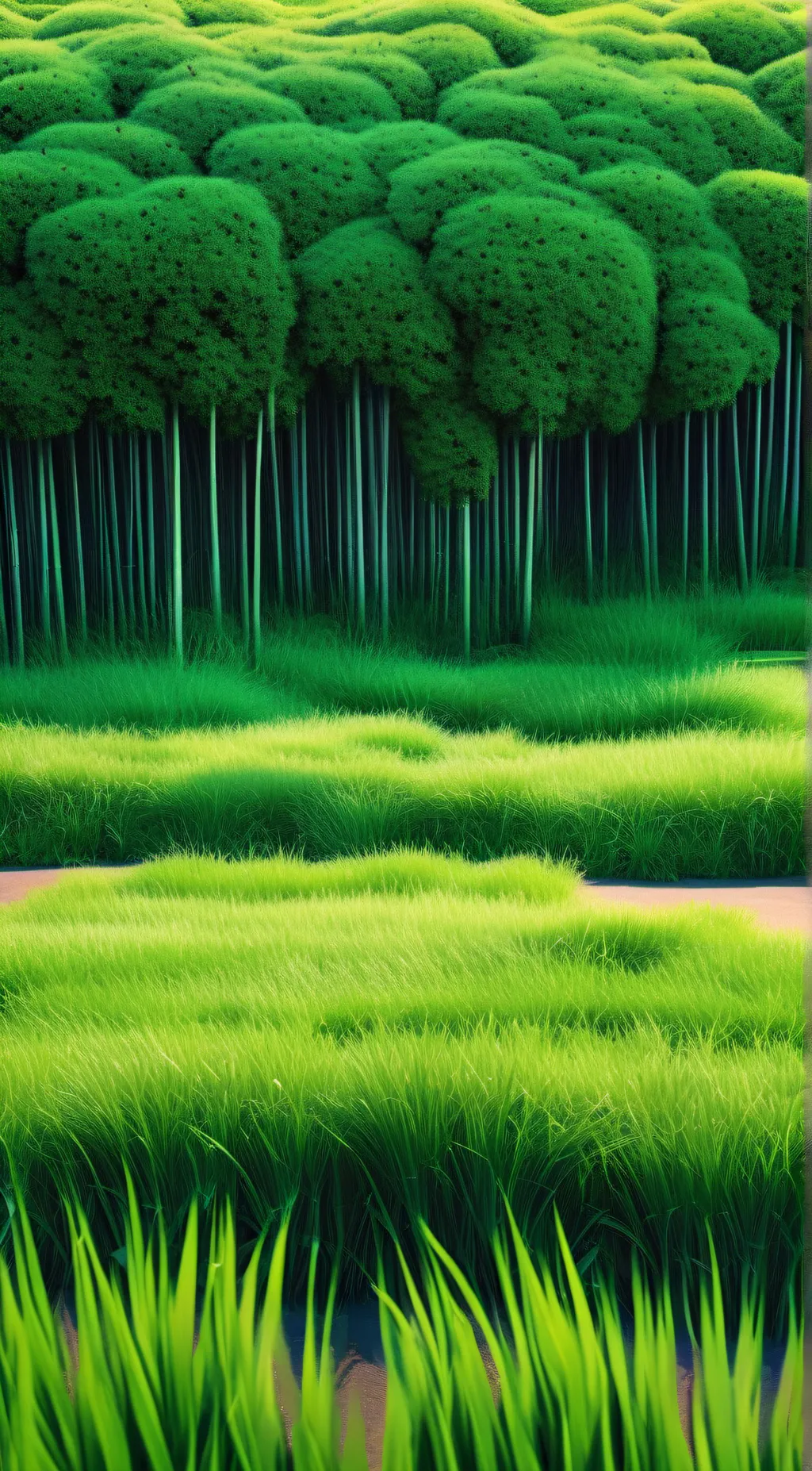 ai character: grass background