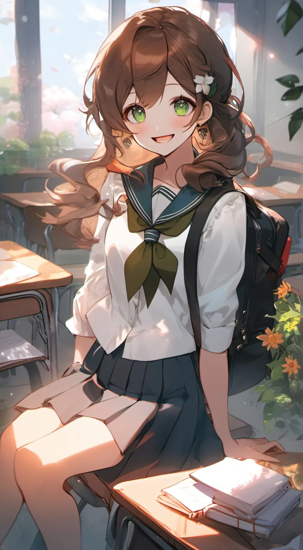 ai character: Sakura Kinomoto background