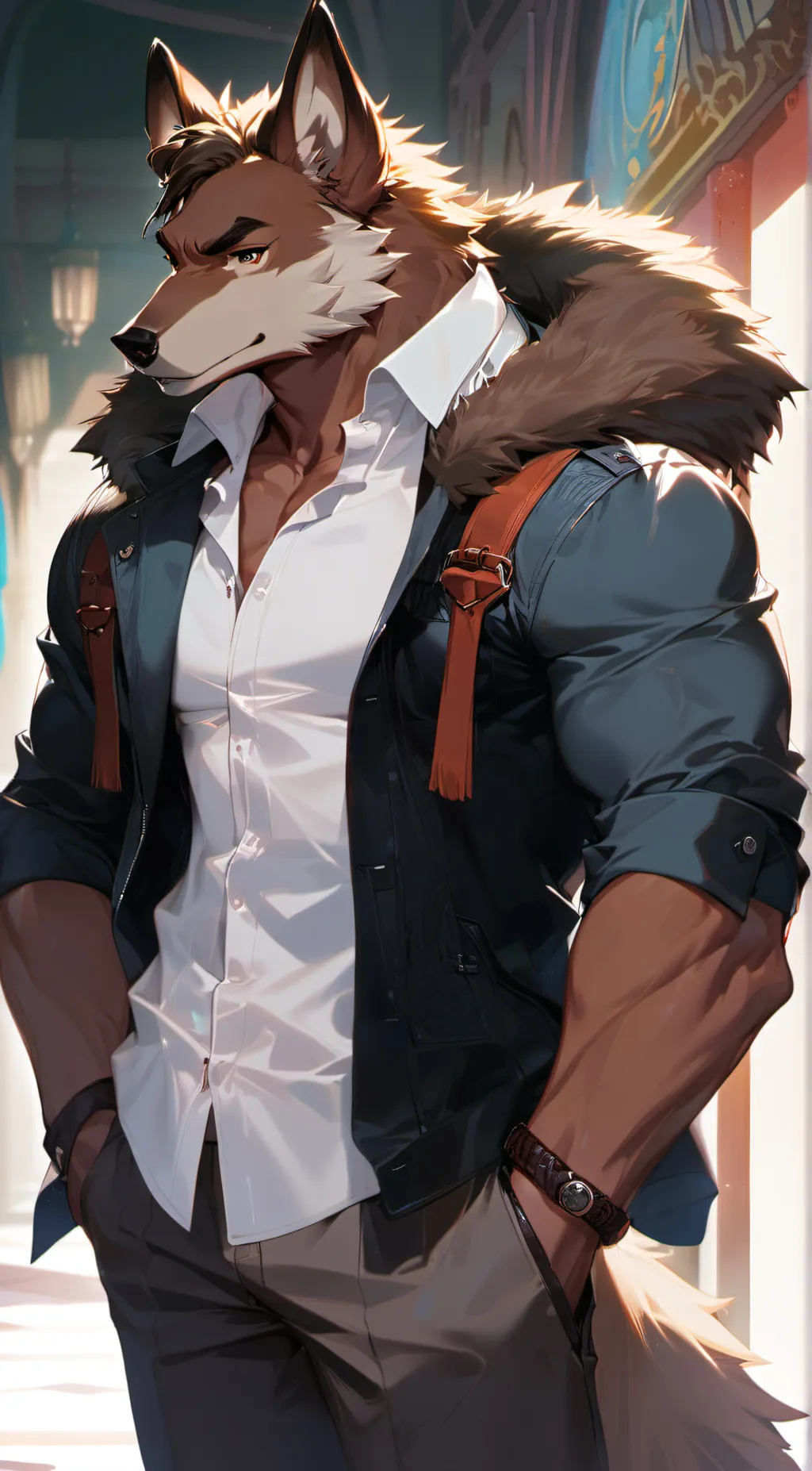 ai character: Max background