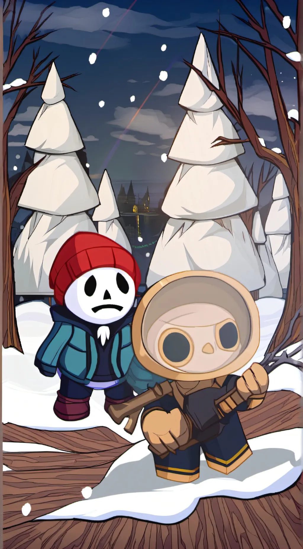 ai character: Sans background