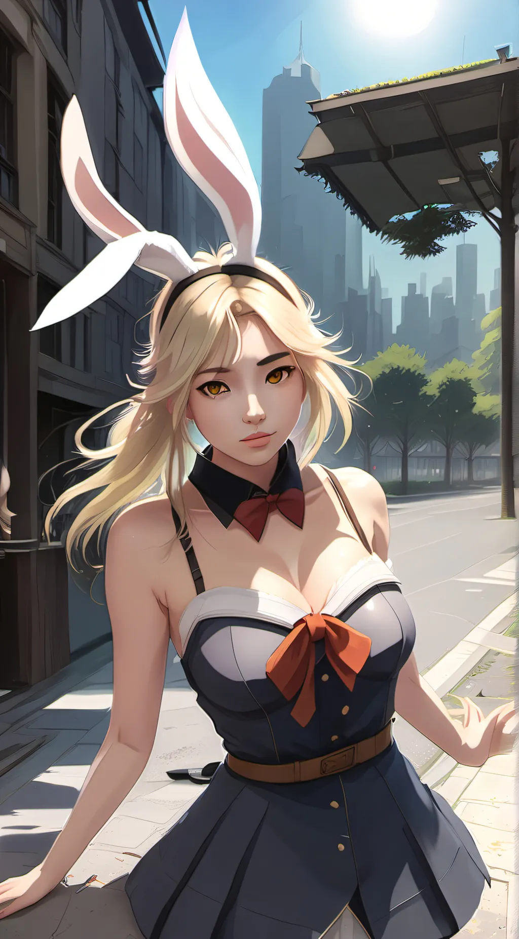 ai character: Honey  background