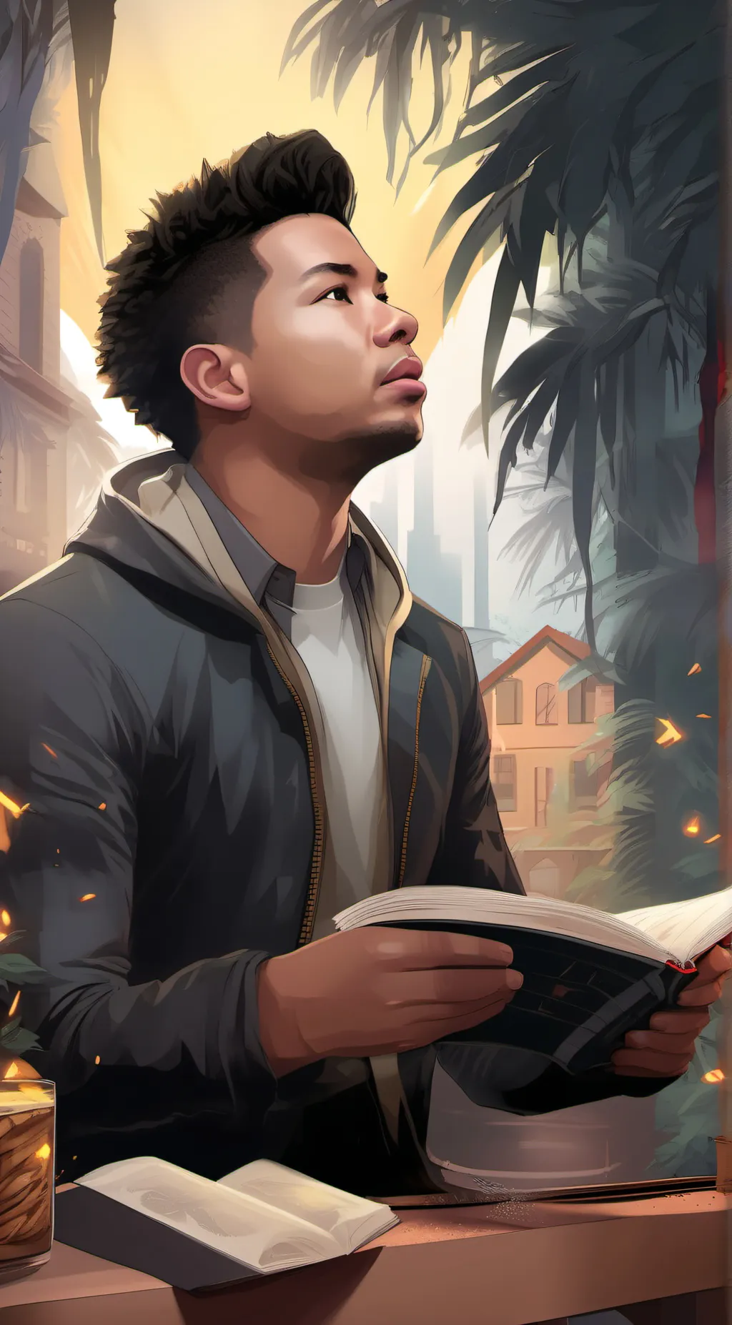 ai character: David Grady background