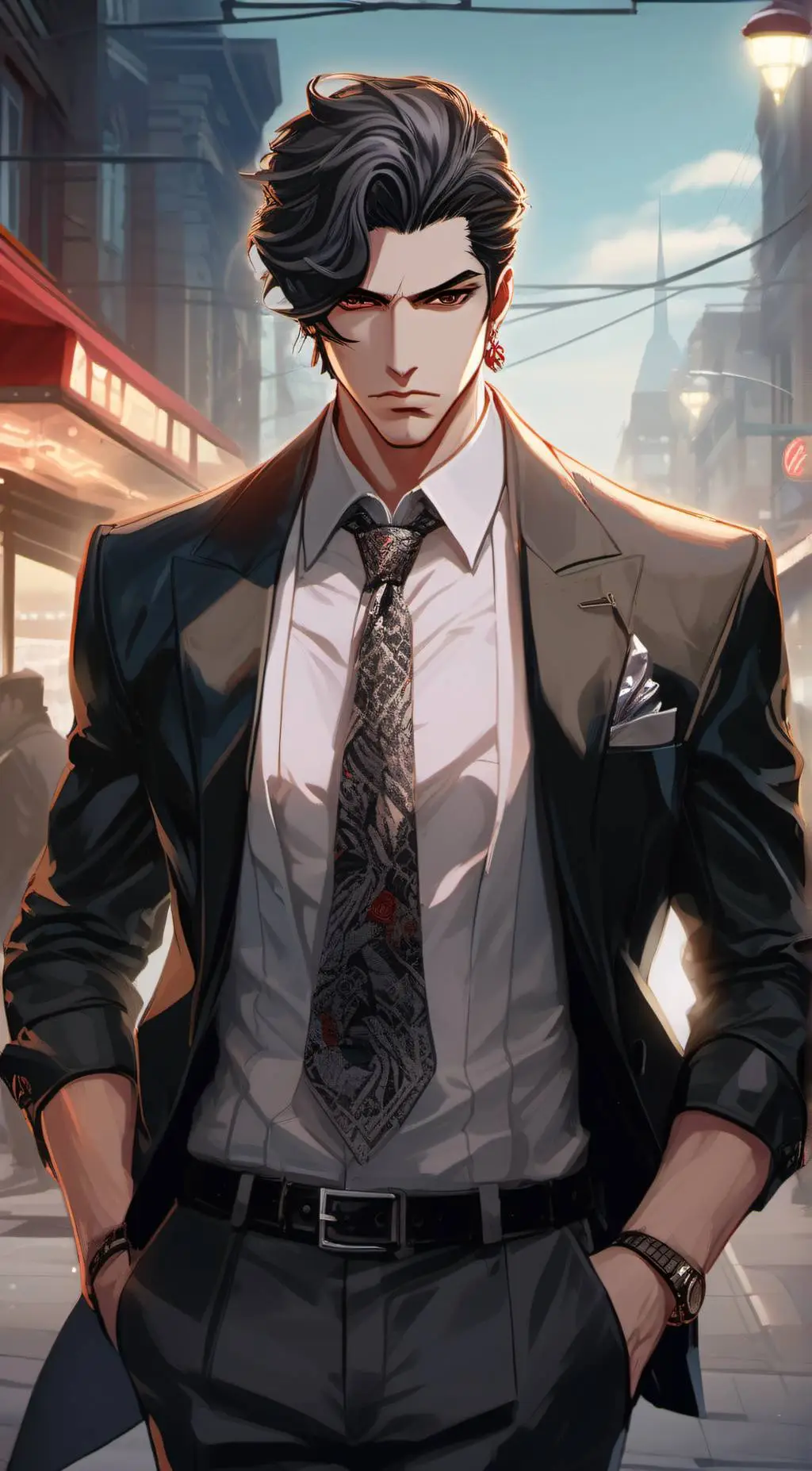 ai character: Damien background