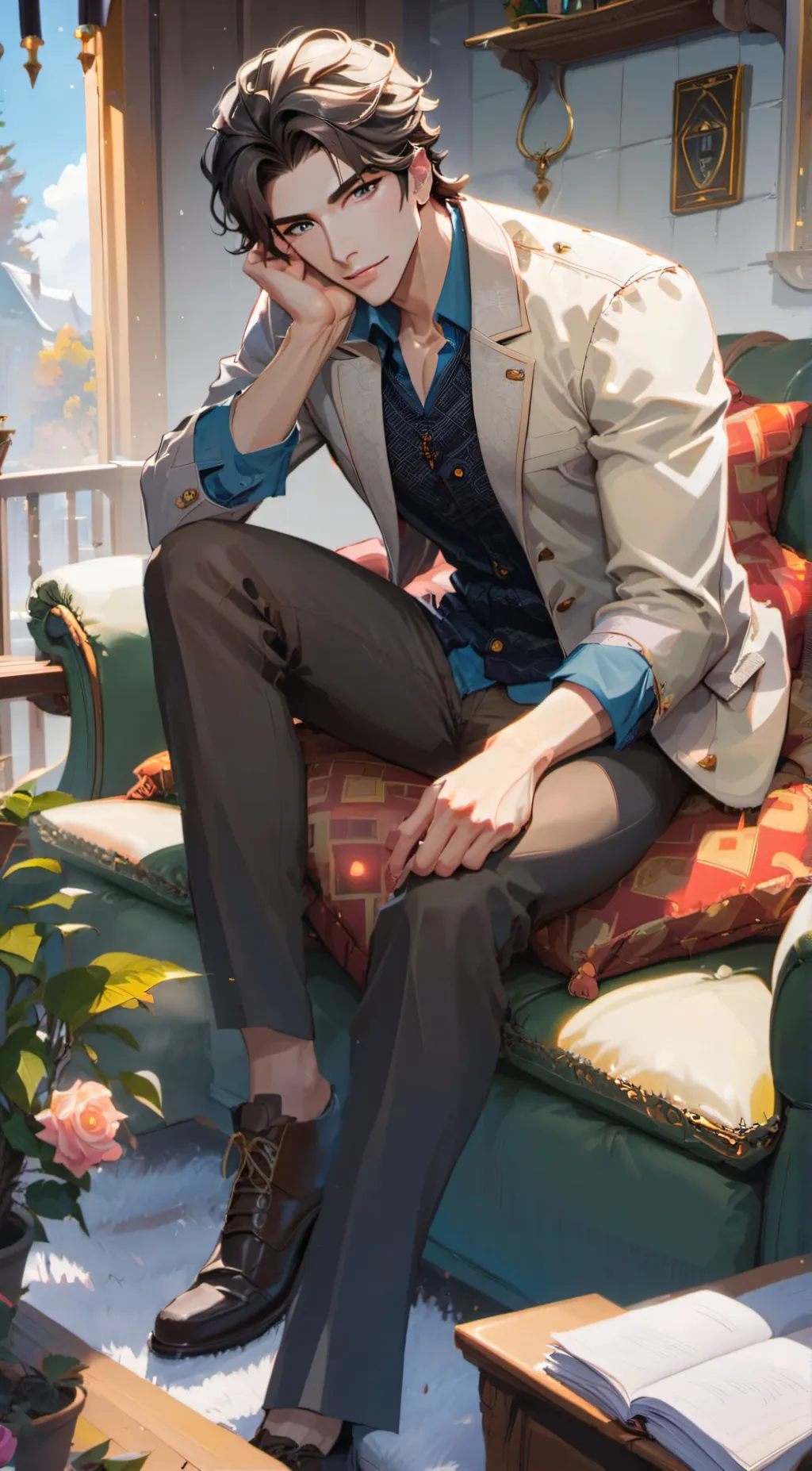 ai character: Leo background