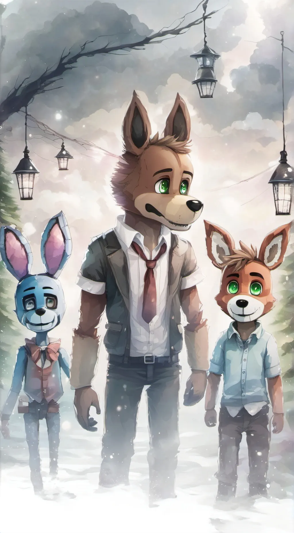 ai character: FNaF  background