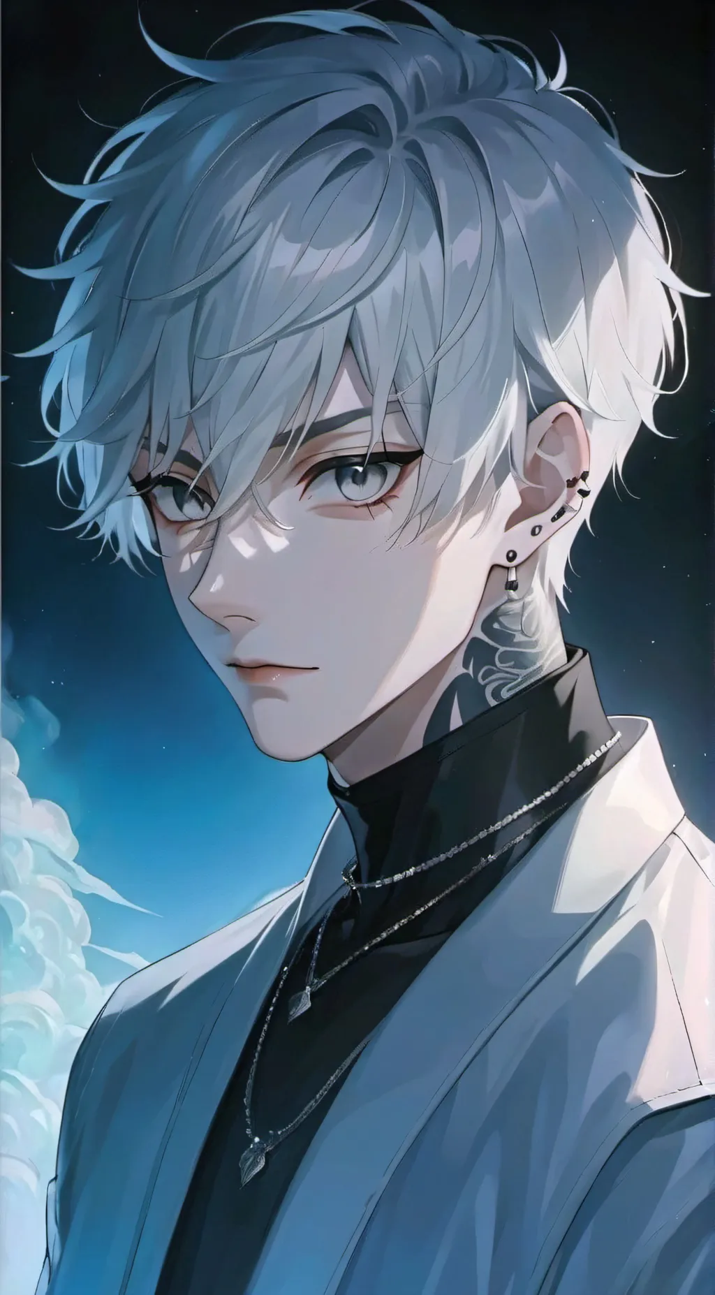 ai character: Azure background