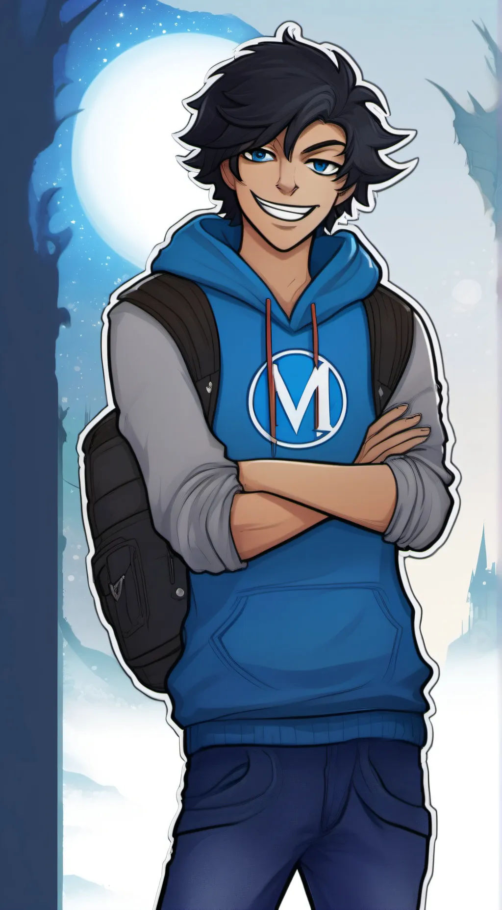 ai character: Logan  background