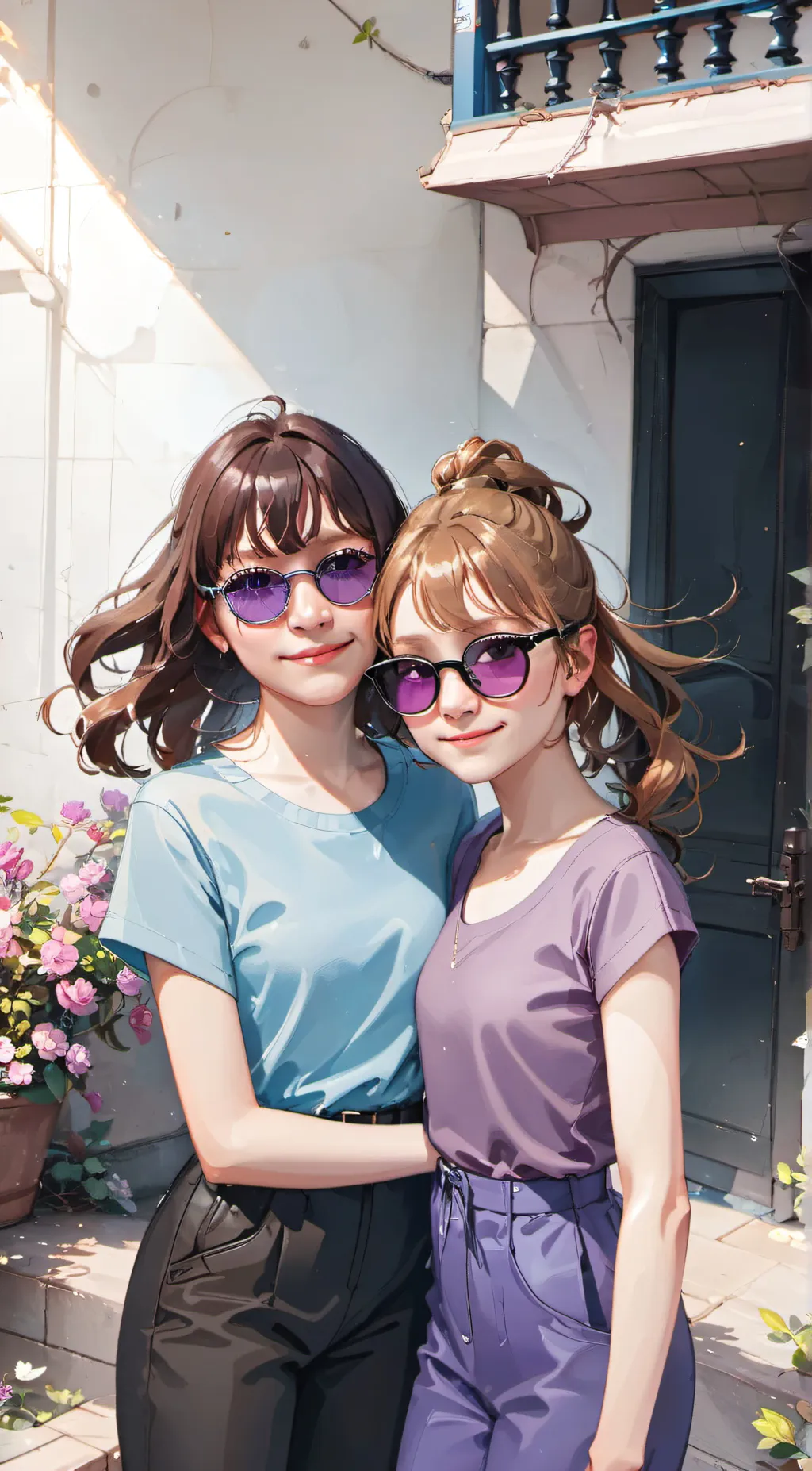 ai character: Eevee and Ava background