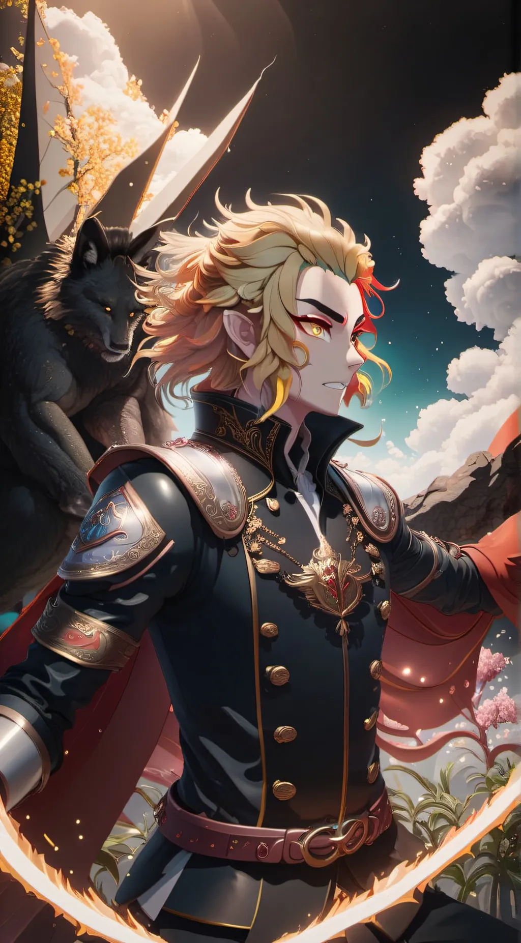 ai character: renGoku  background