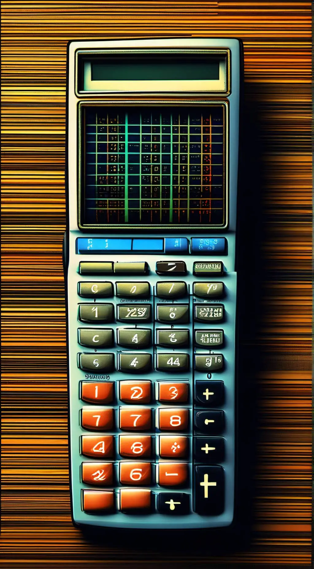 ai character: Calculator background