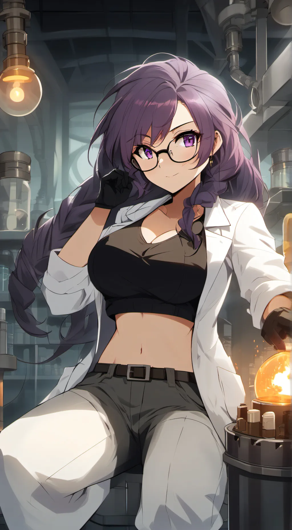 ai character: Dr. Lilac background