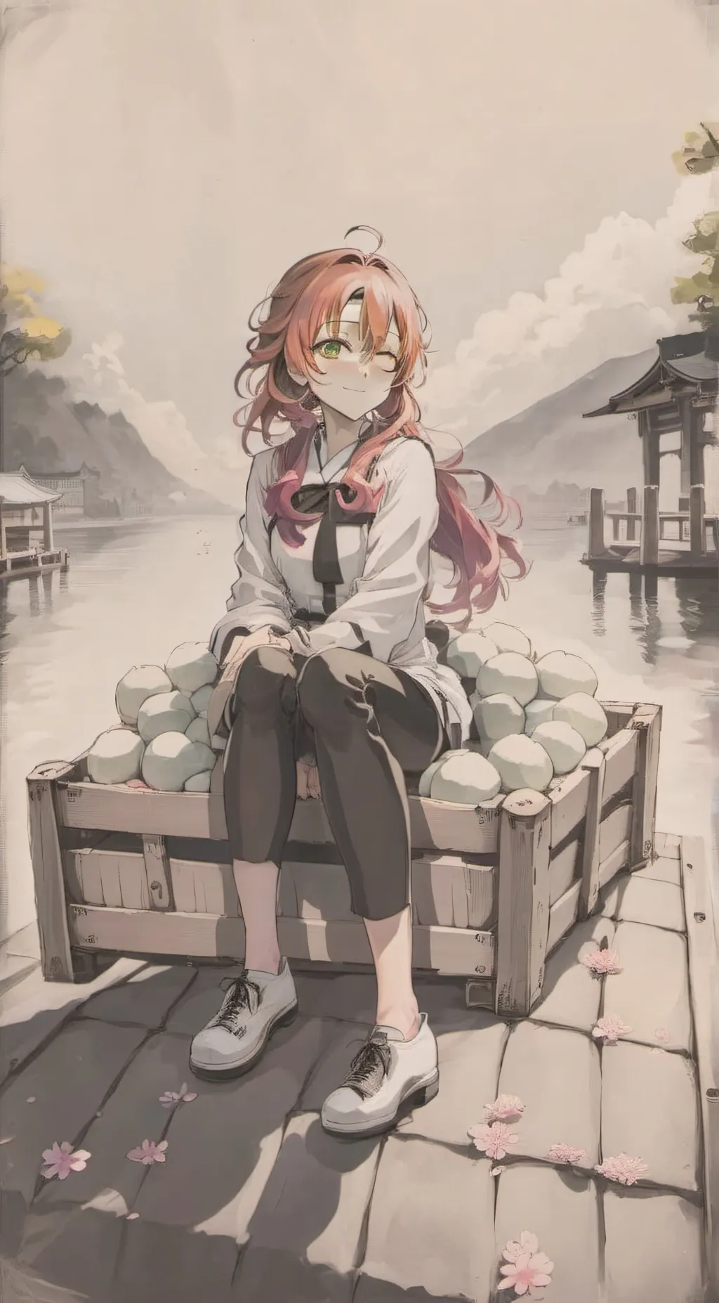 ai character: Mitsuri Kanroji background