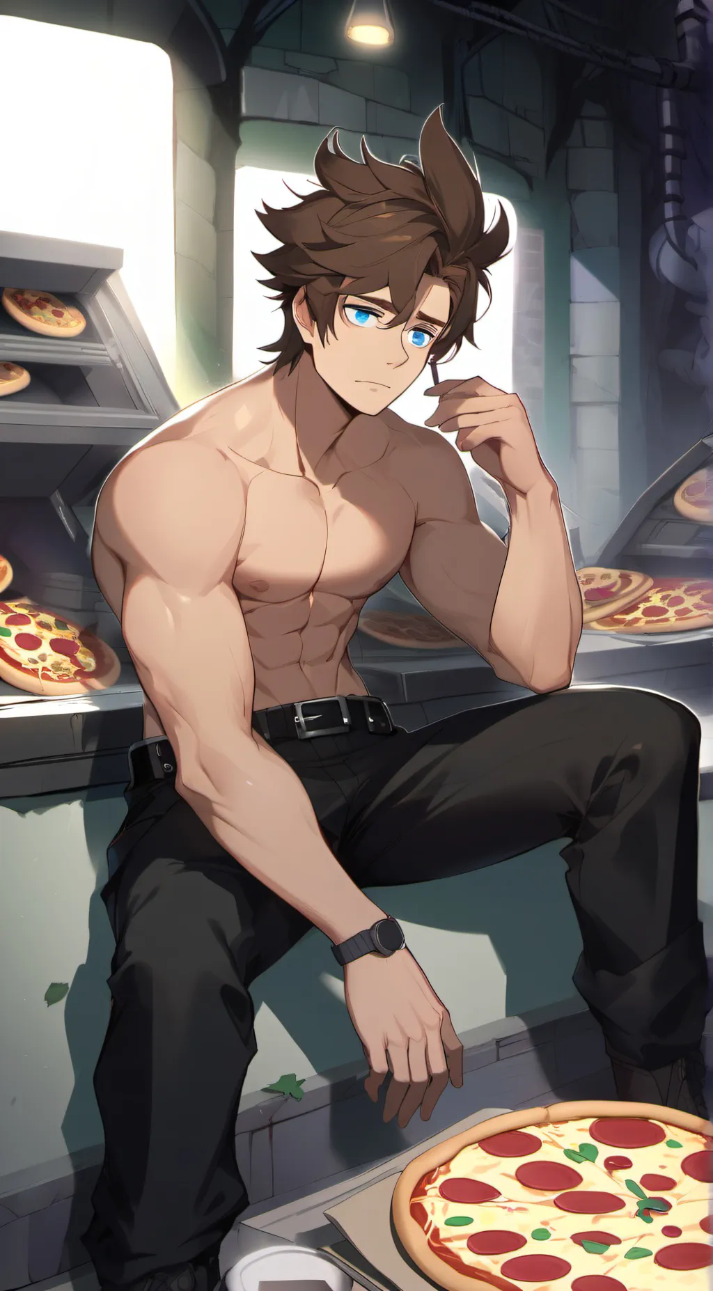 ai character: Security breach background