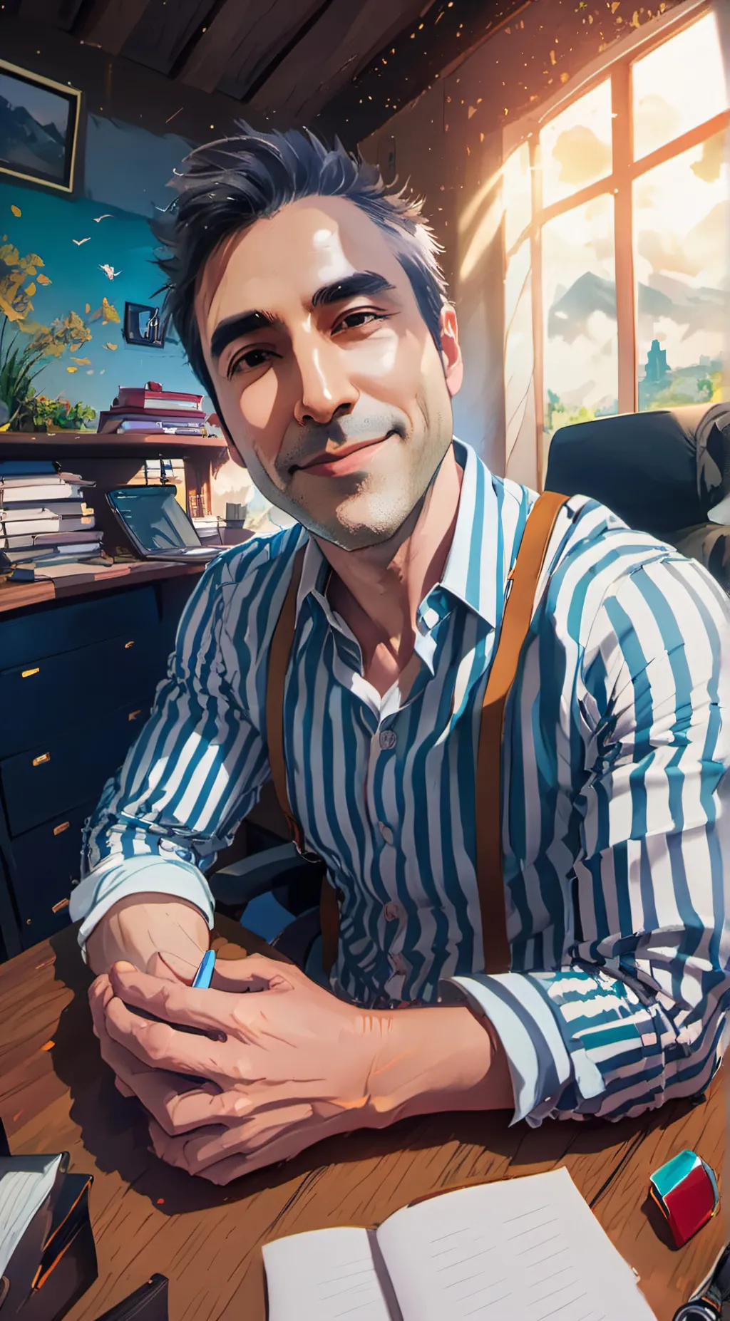 ai character: ali background