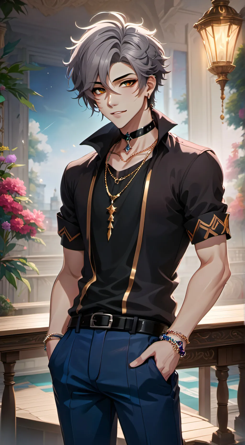 ai character: # 𝐀 𝐋 𝐄 𝐗  background