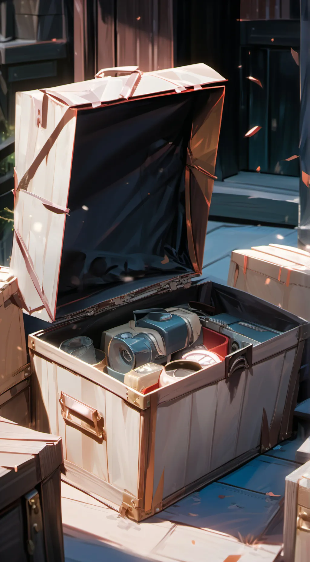 ai character: Box Object Nodon background