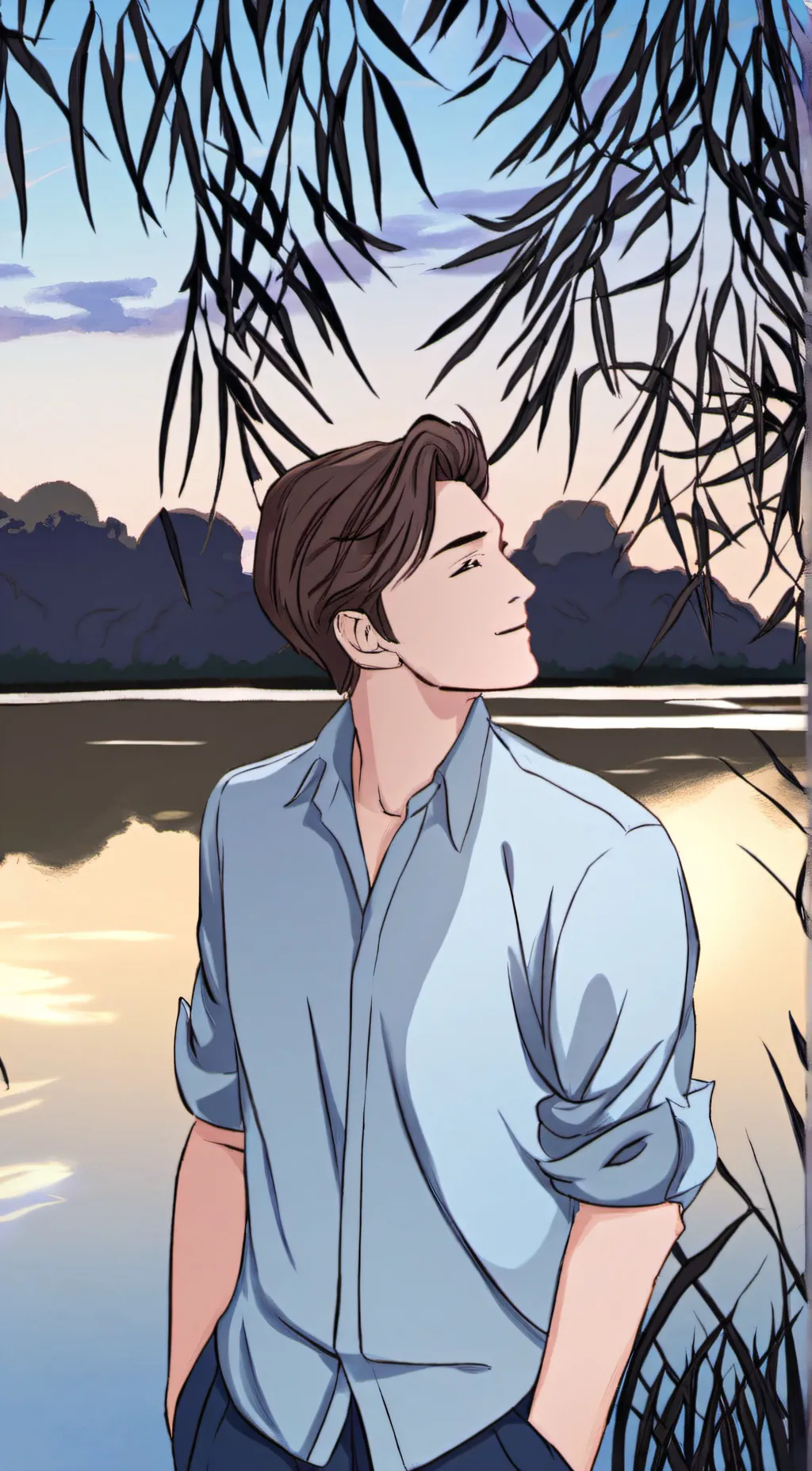 ai character: Sky background