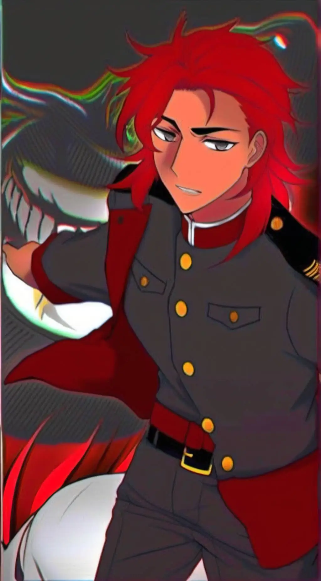 ai character: Irene Red background