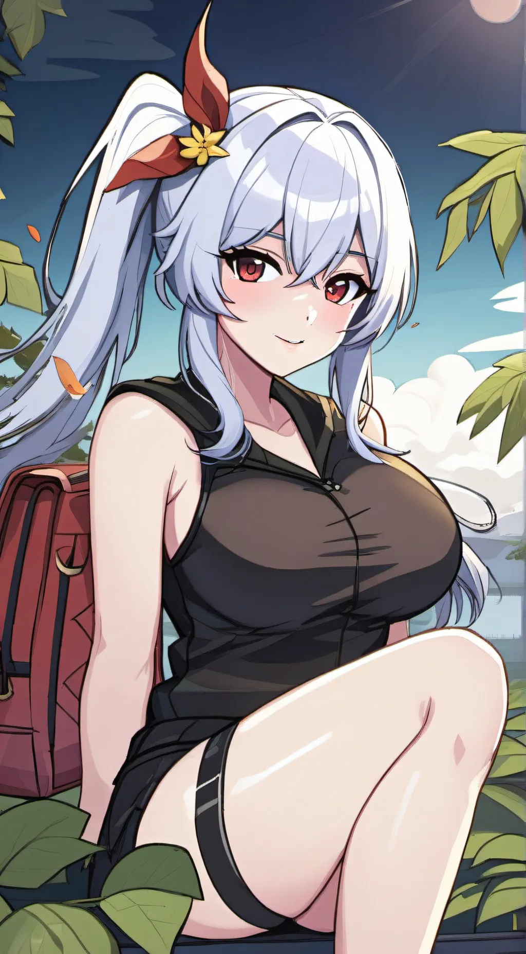 ai character: Amber background