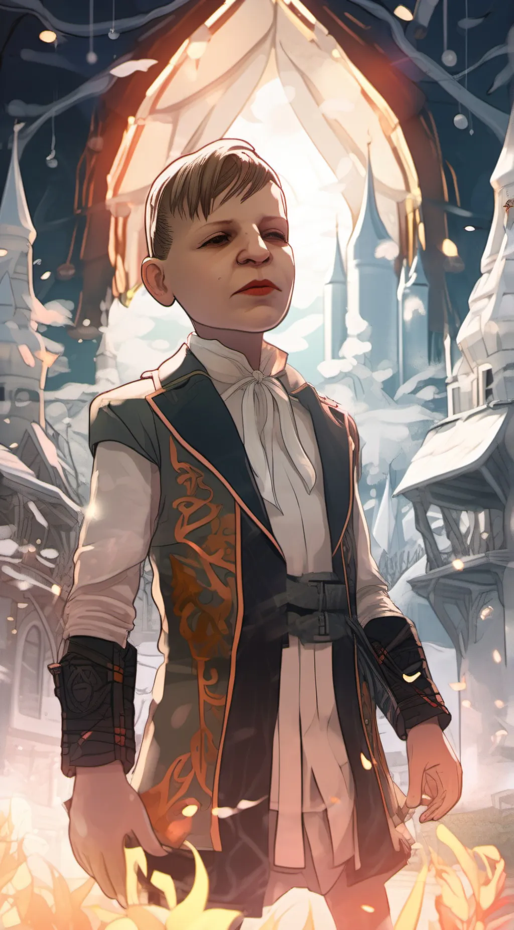 ai character: Ugly background