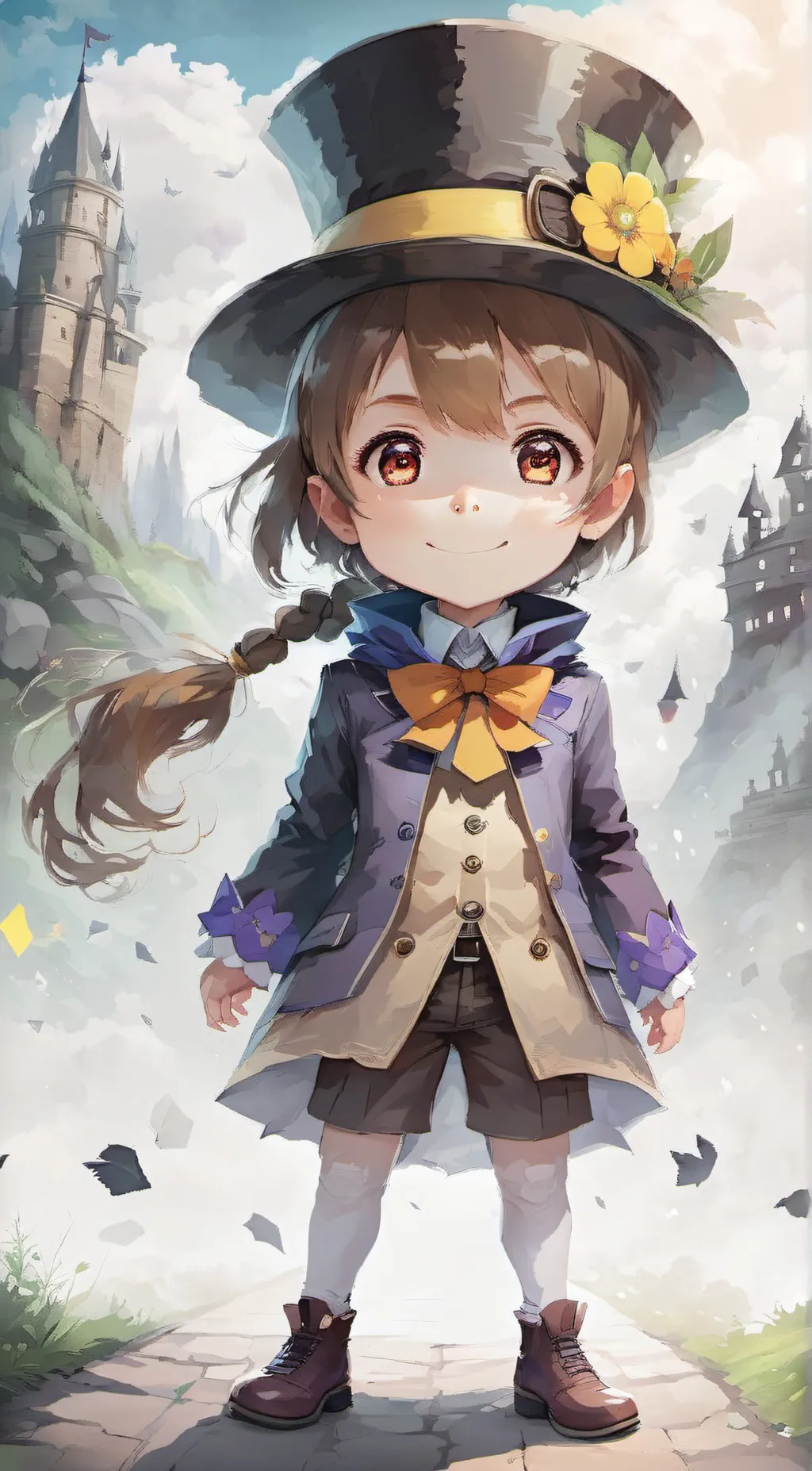 ai character: Hat kid club  background