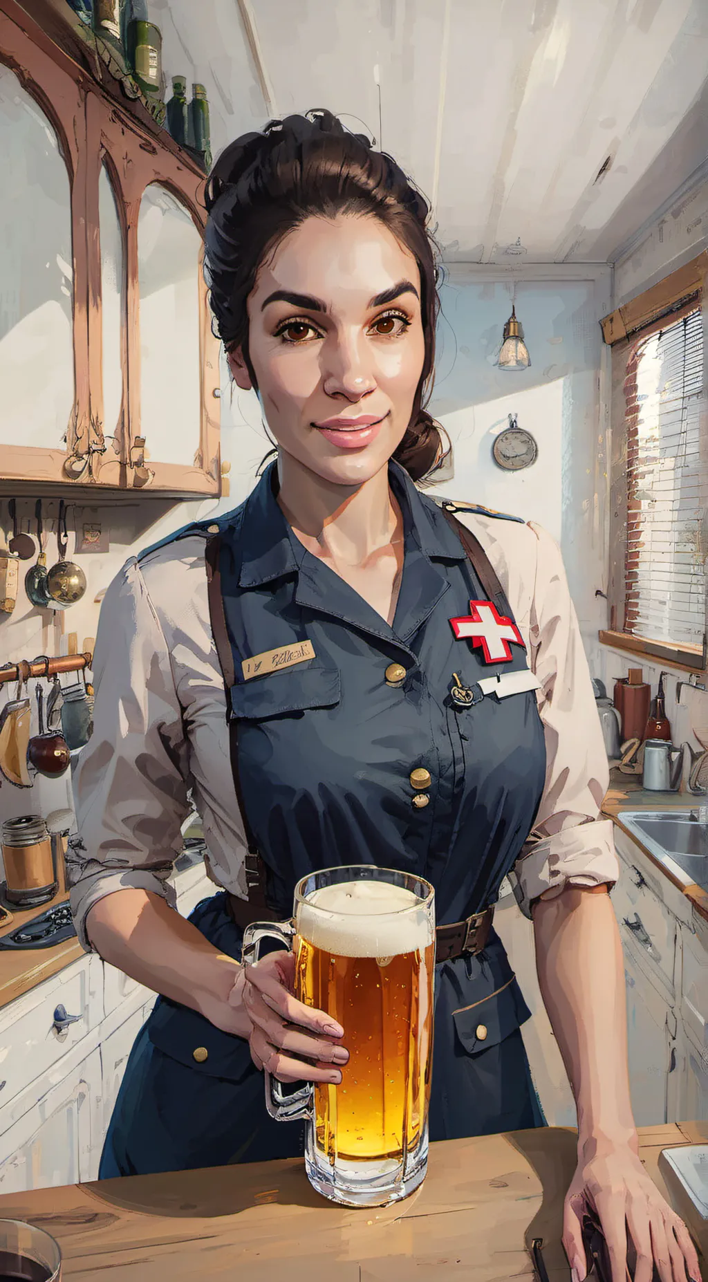 ai character: lioness background