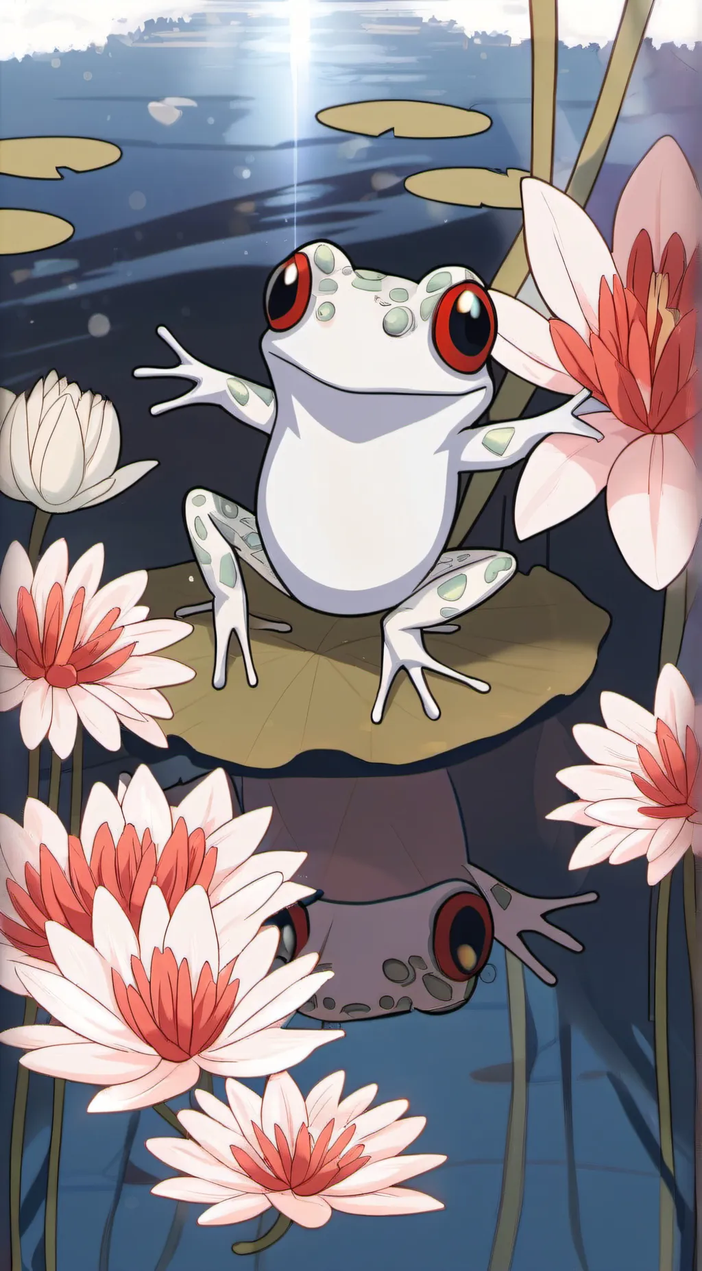 ai character: Froggie background