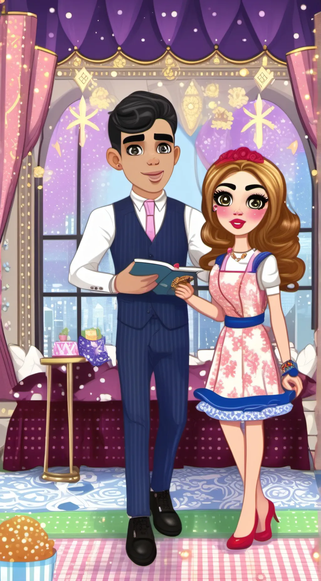 ai character: Tina background