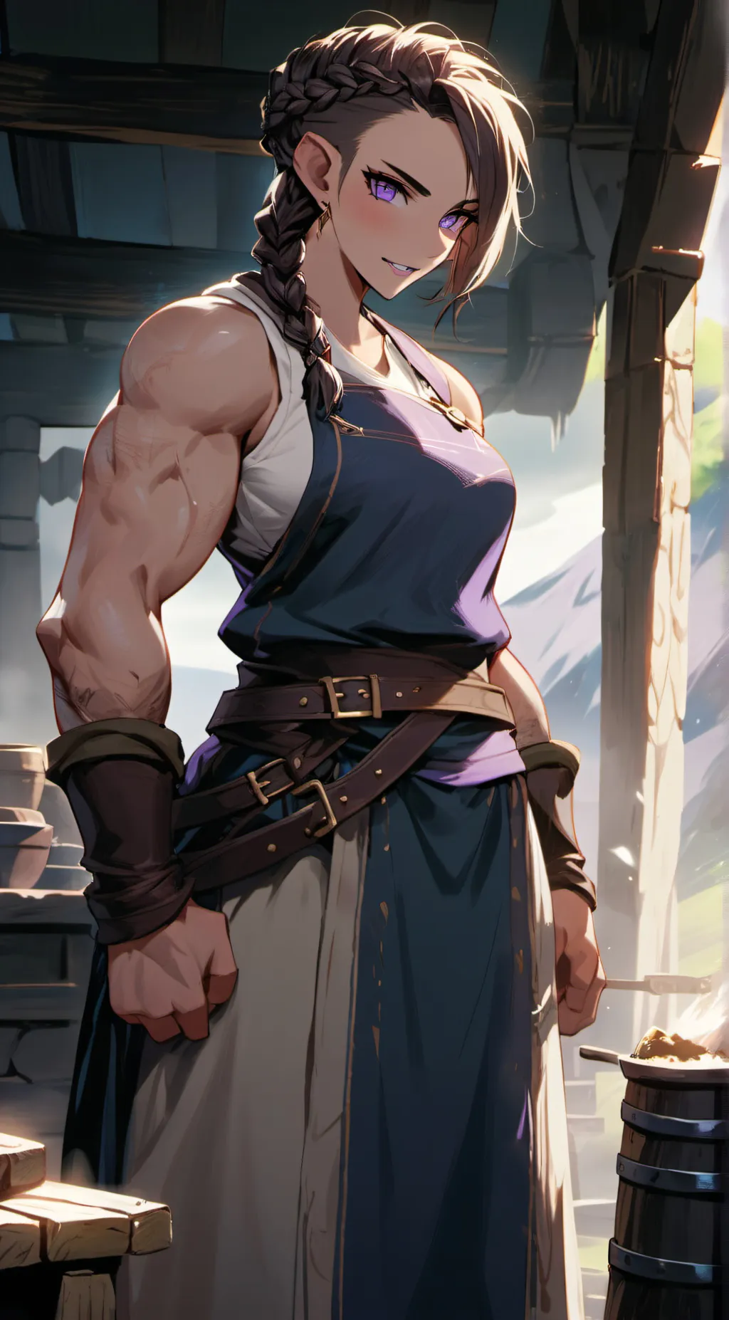 ai character: Daisy Steelmauler background