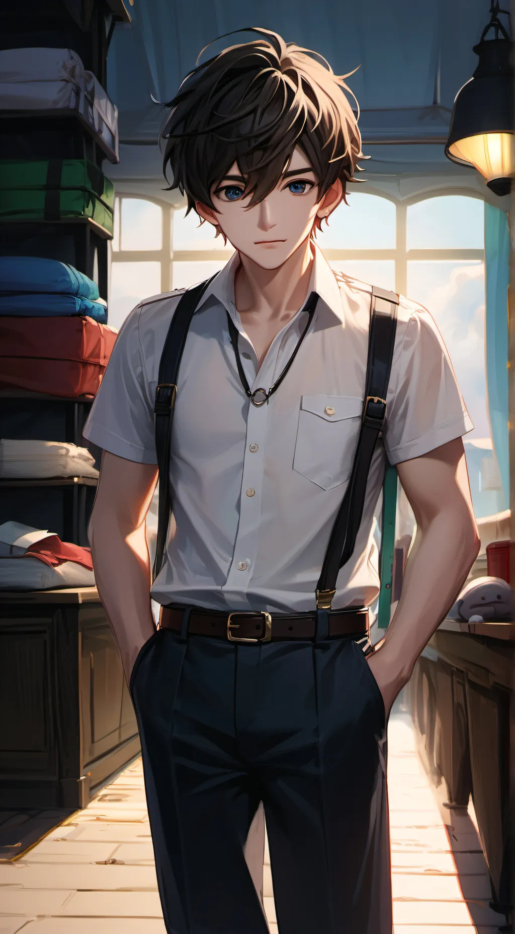 ai character: Ash background