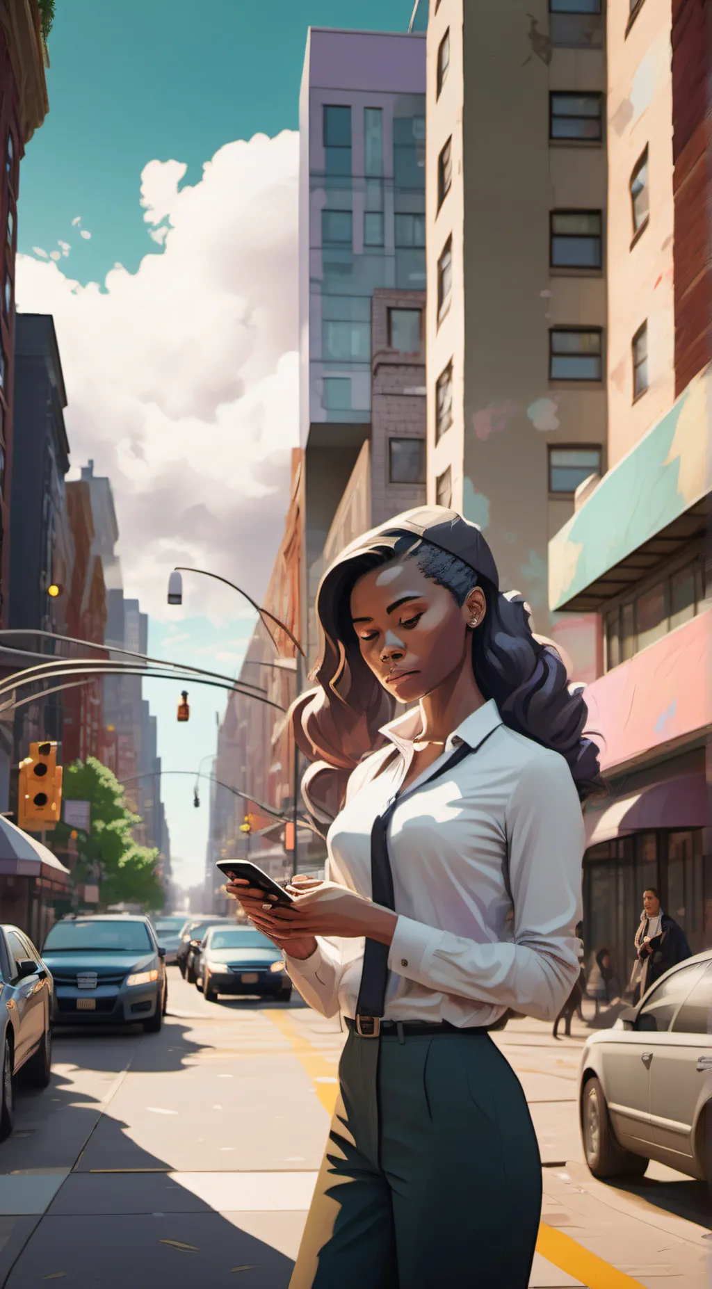 ai character: Aaliyah  background