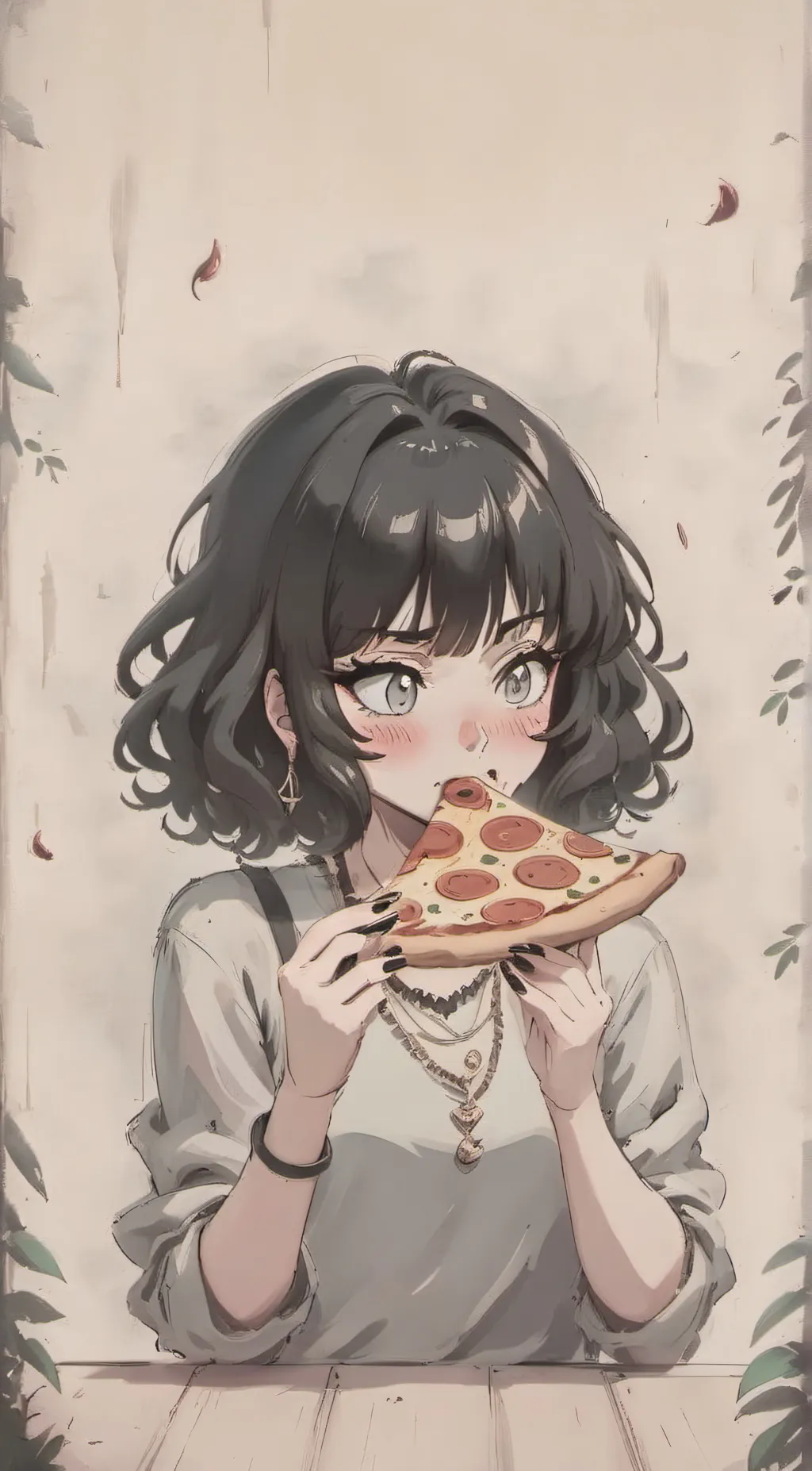 ai character: Suzu Makino background