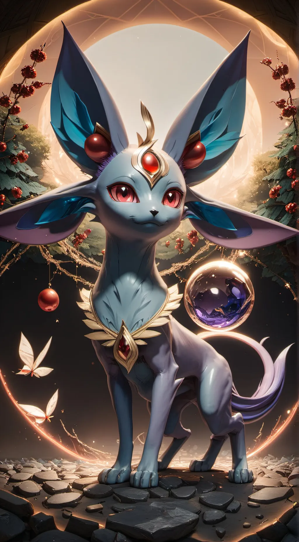 ai character: AWESOME Cat Diety background