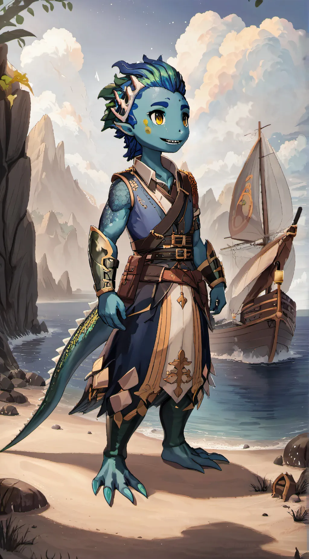 ai character: Gill background